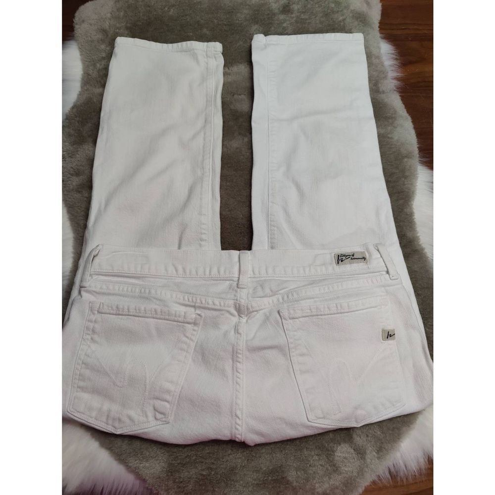 Citizens Of Humanity White Ankle Crop Jeans
